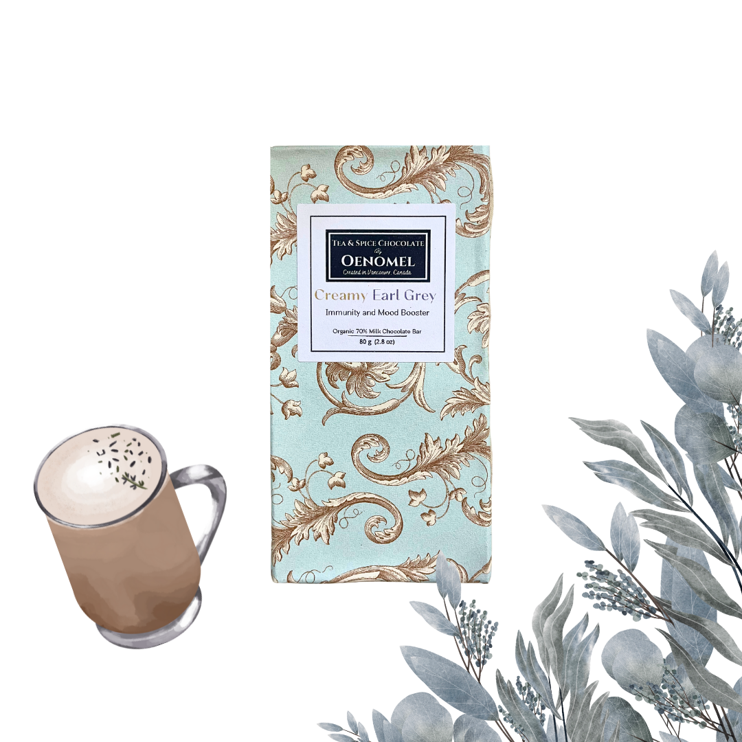 Creamy Earl Grey 70 Milk Chocolate Oenomel chocolates Creamy earl grey 70 milk chocolate oenomel chocolates